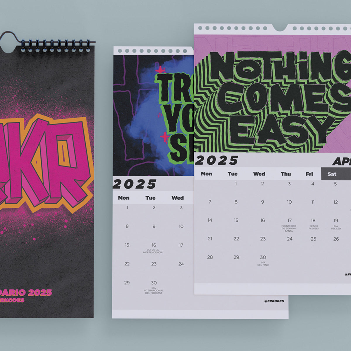 Calendario 2025 - Ilustraciones Únicas