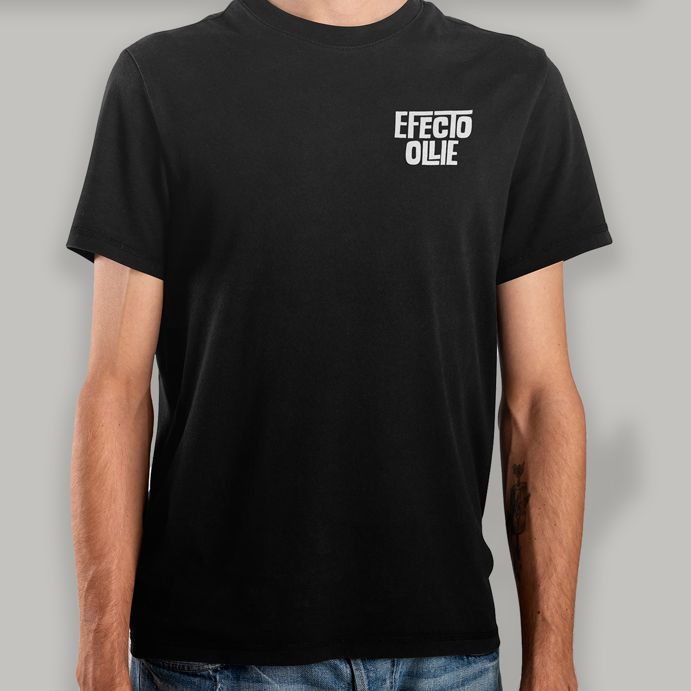 Playera Efecto Ollie Micrófono (Frente y espalda)