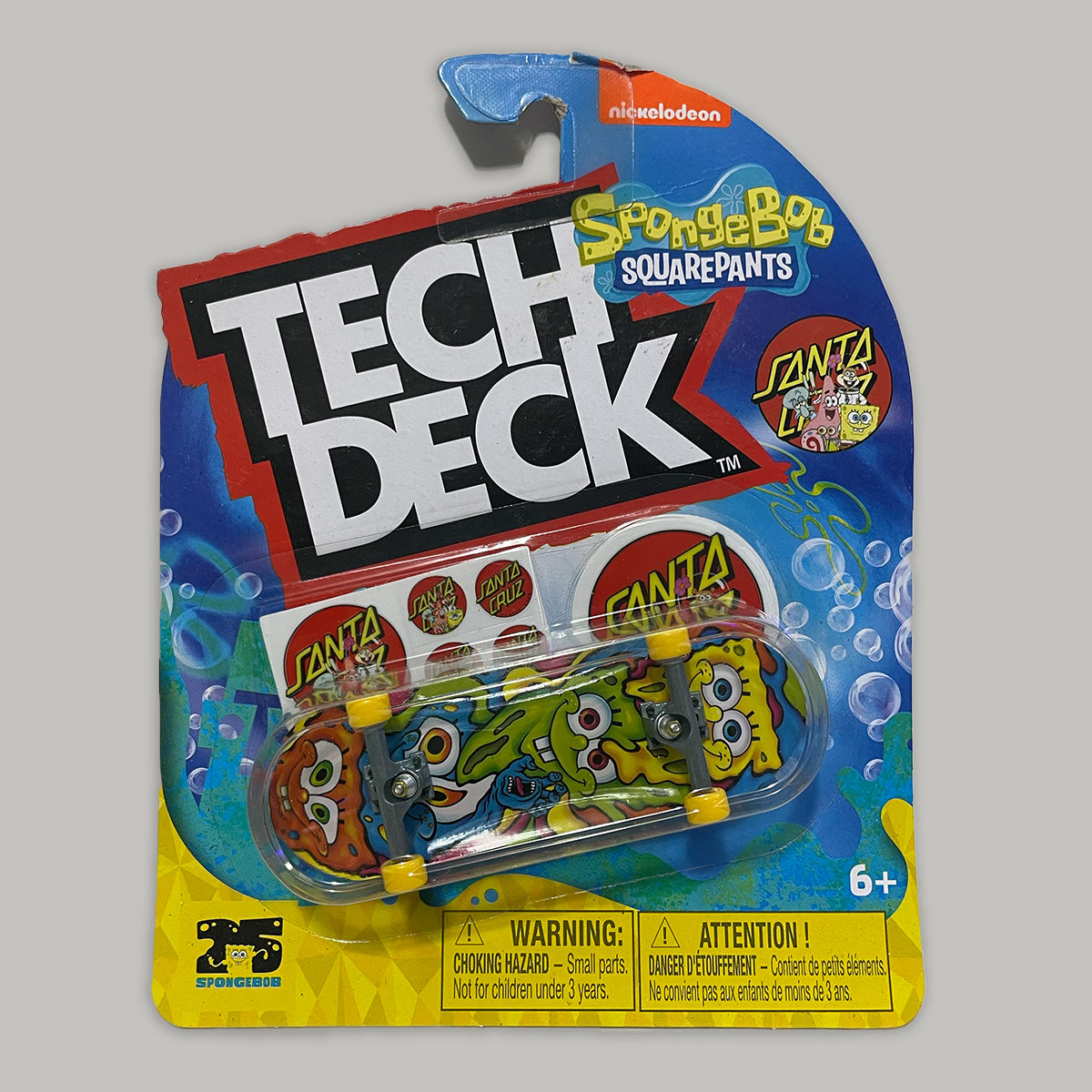Tech Deck Bob Esponja Acid x Santa Cruz