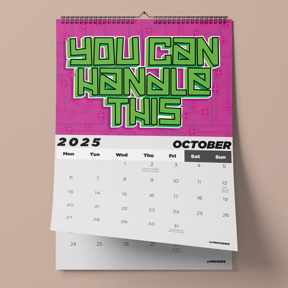 Calendario 2025 con Ilustraciones Únicas x @FRKodes