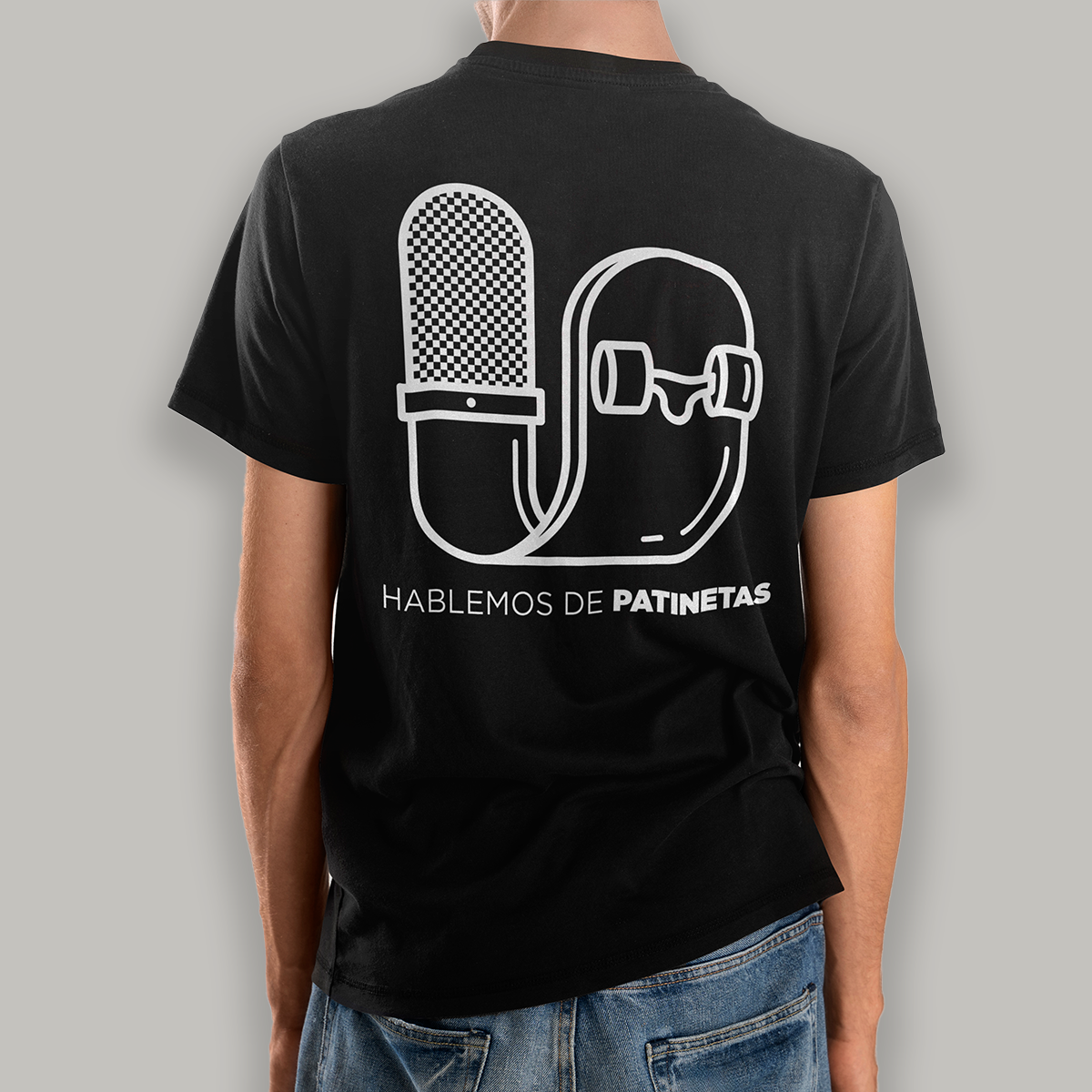 Playera Efecto Ollie Micrófono (Frente y espalda)