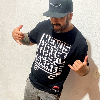 Playera "Menos Hate, Más Skate" – Collab FRKodes x Dinastya Skateboarding
