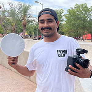 Playera Efecto Ollie Micrófono (Frente y espalda)