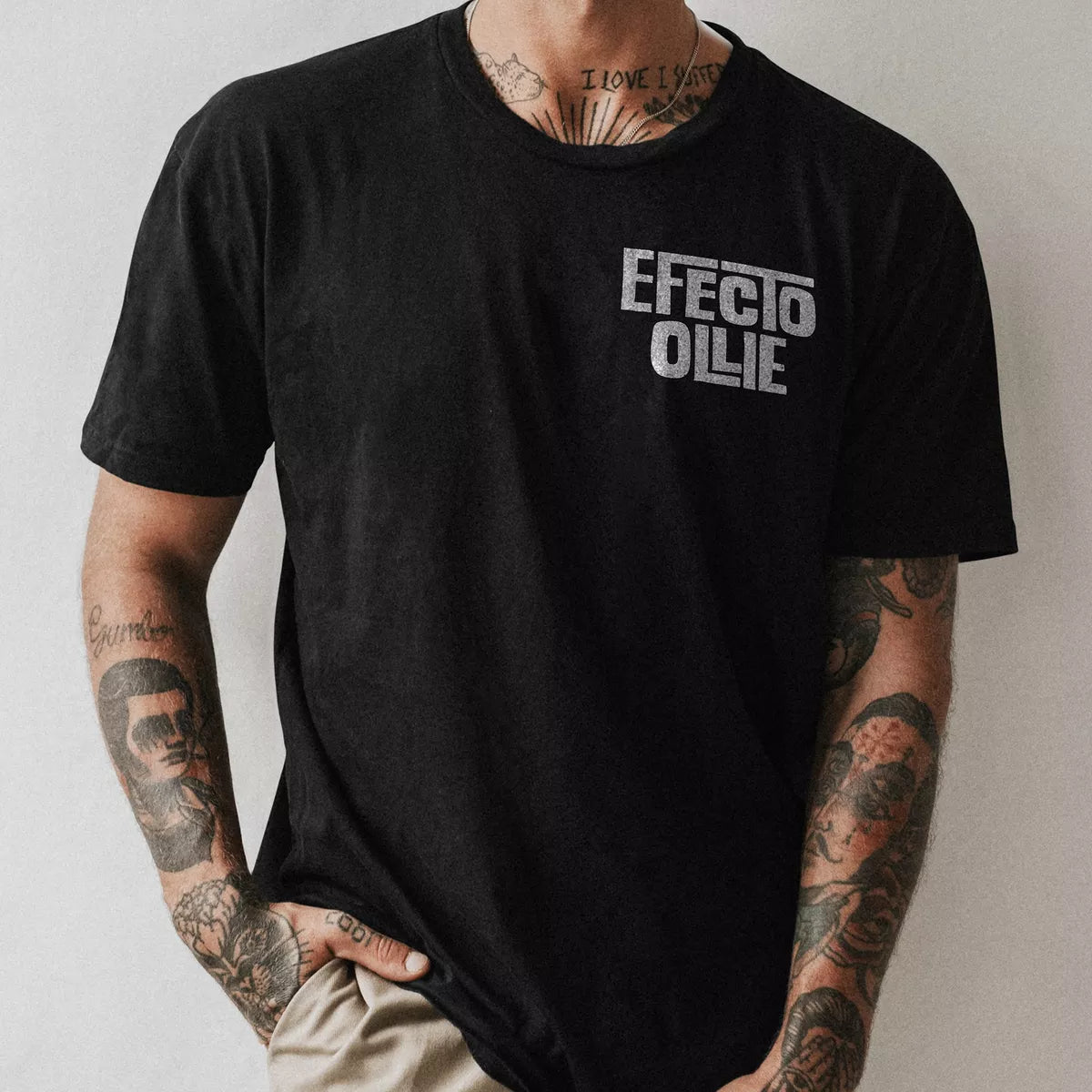 Playera Efecto Ollie Micrófono (Frente y espalda)