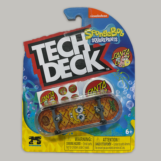 Tech Deck Bob Esponja Piña x Santa Cruz