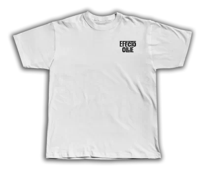 Playera efecto Ollie Micrófono blanca Frente